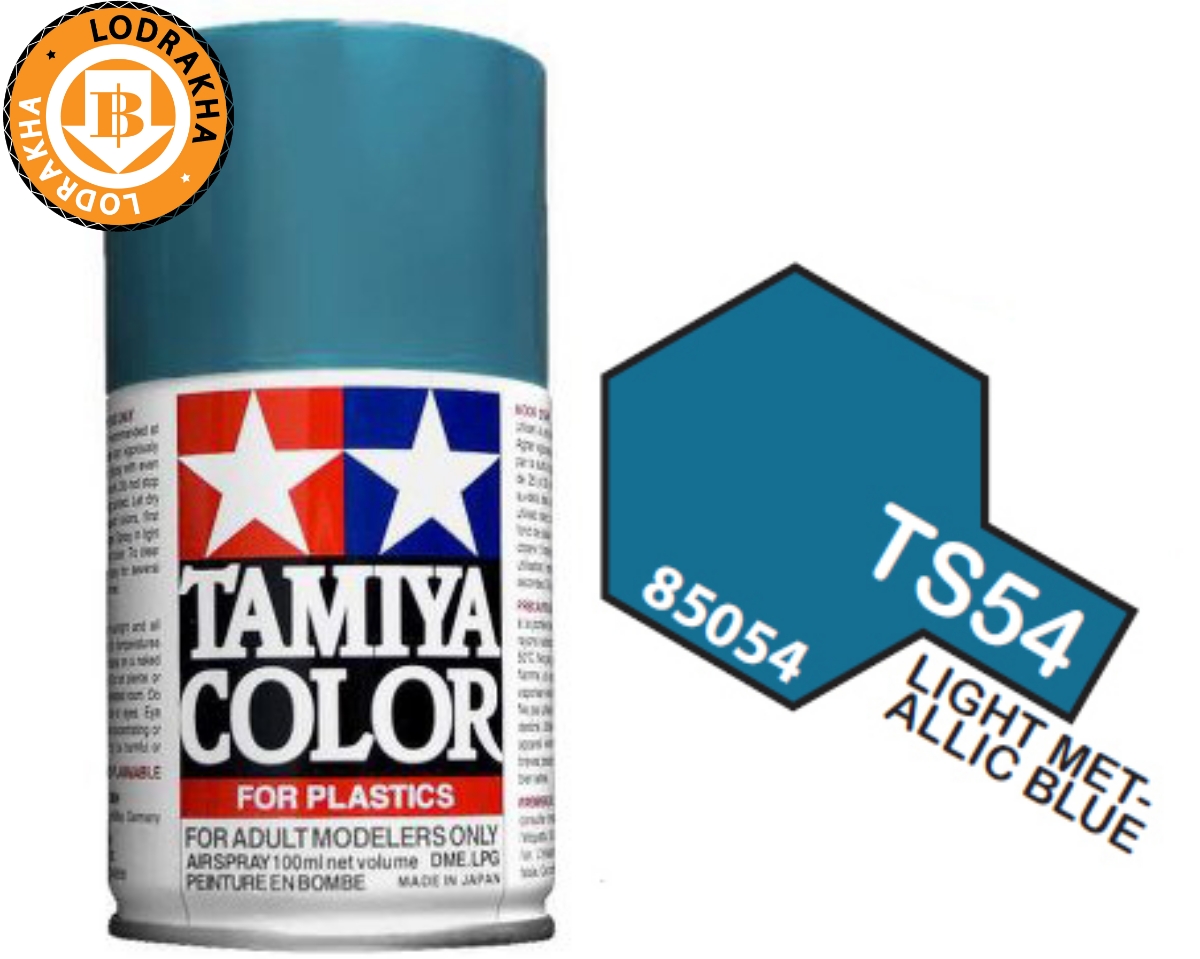สีสเปรย์กระป๋อง ไลท์เมทัลลิคบลู Tamiya TS-54 Light Metallic Blue 100ML