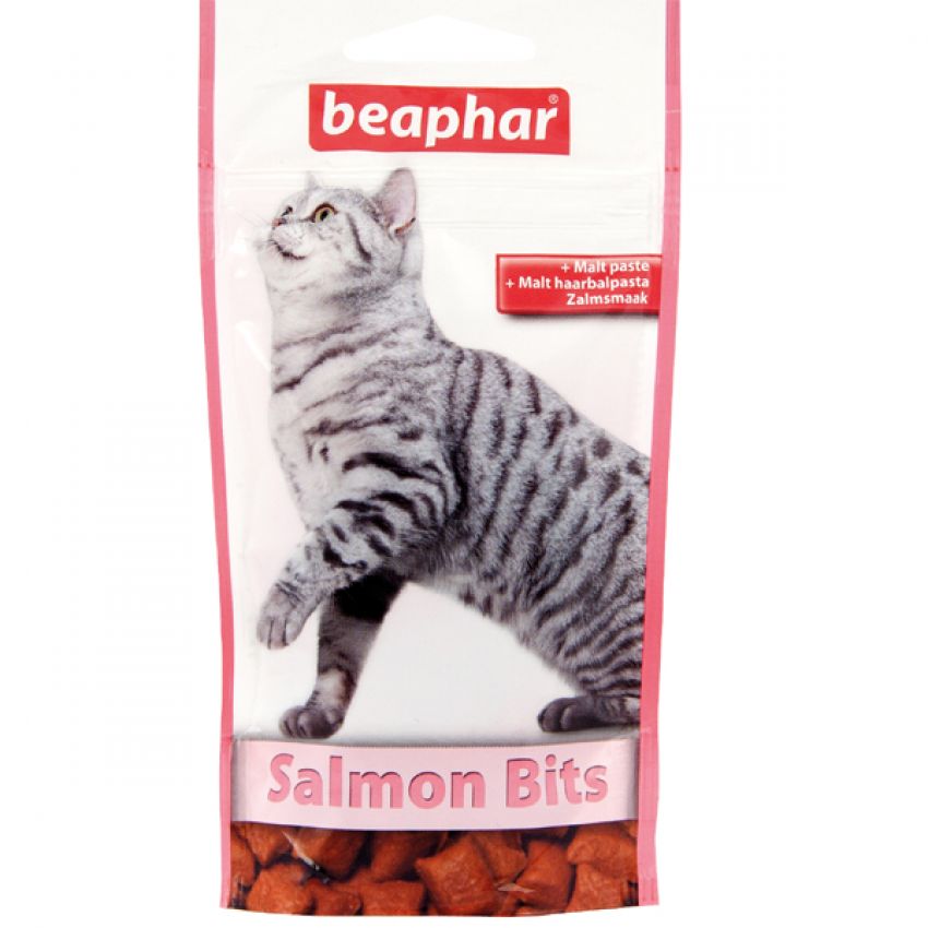 Beaphar  ขนมสำหรับแมว Salmon Bits 35 g. 4 ซอง