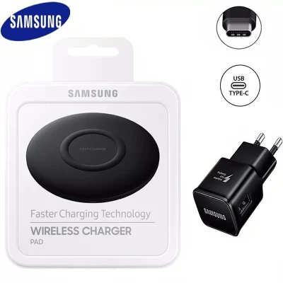 Original Samsung S10 Fast Qi Wireless Charger EU Fast Charge adapter USB for Galaxy S8 S9 S10 plus for iPhone 8 XS XR 11 pro max