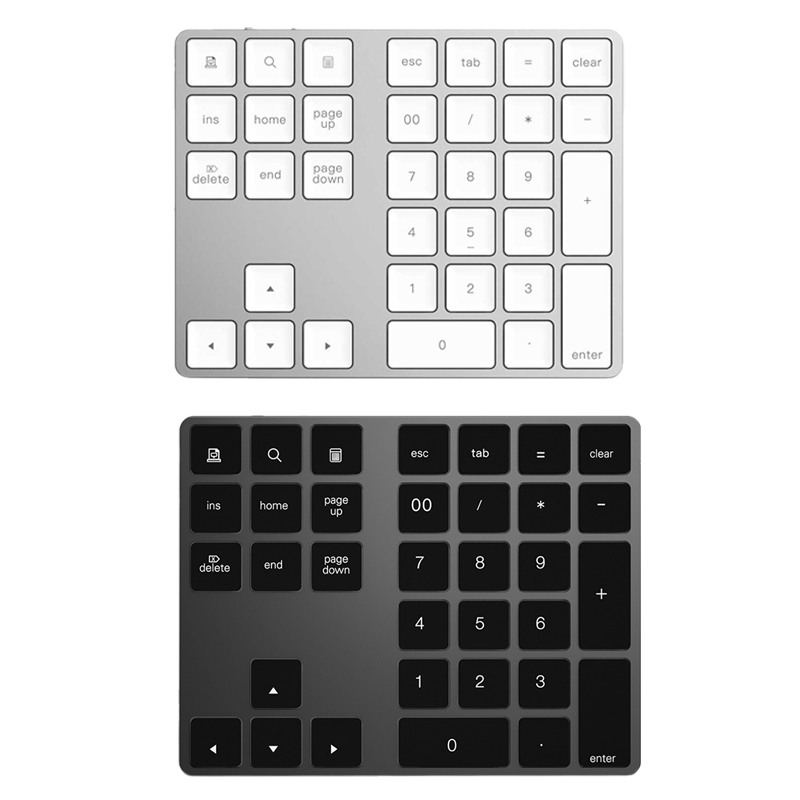 Bluetooth 3.0 Wireless Numeric Keypad 34 Keys Digital Keyboard for ...