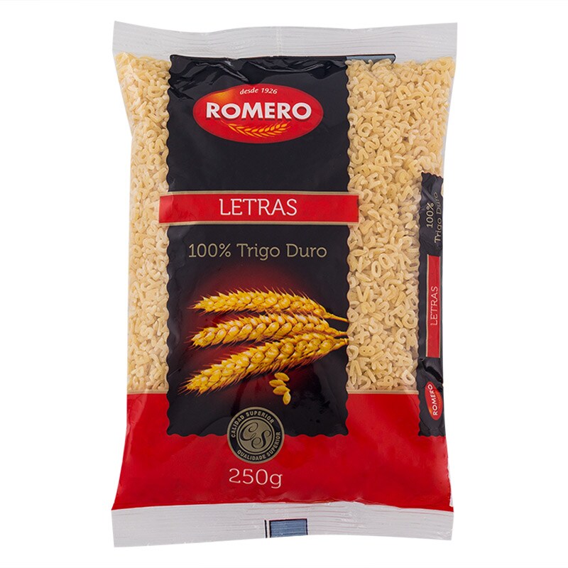 Romero Letras Pasta 250g.