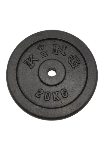 Training equipment: weight plate, 20kg. - Grey