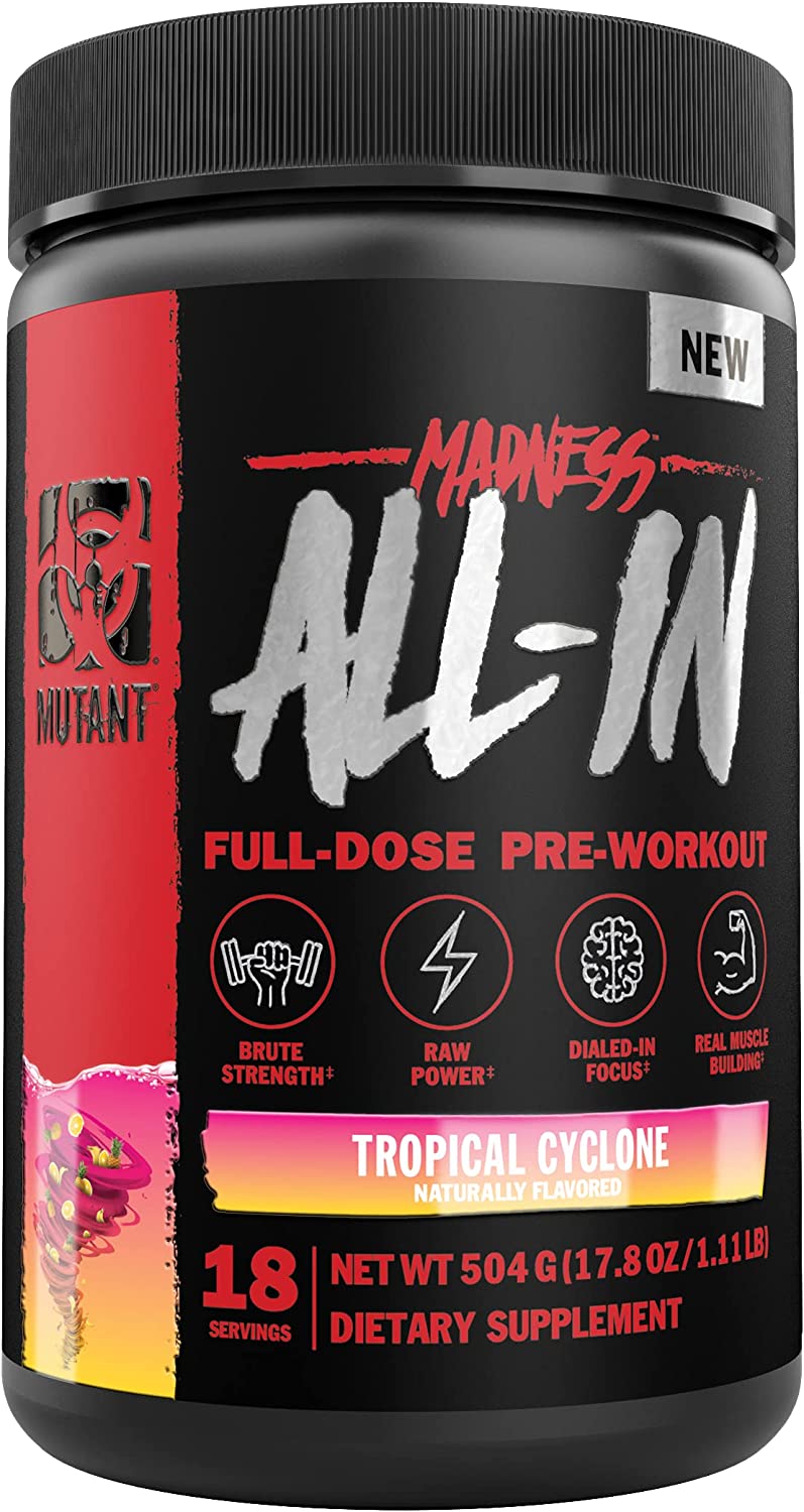 MUTANT Madness Allin (18 Serving) Full Dosed PreWorkout STRENGTH and