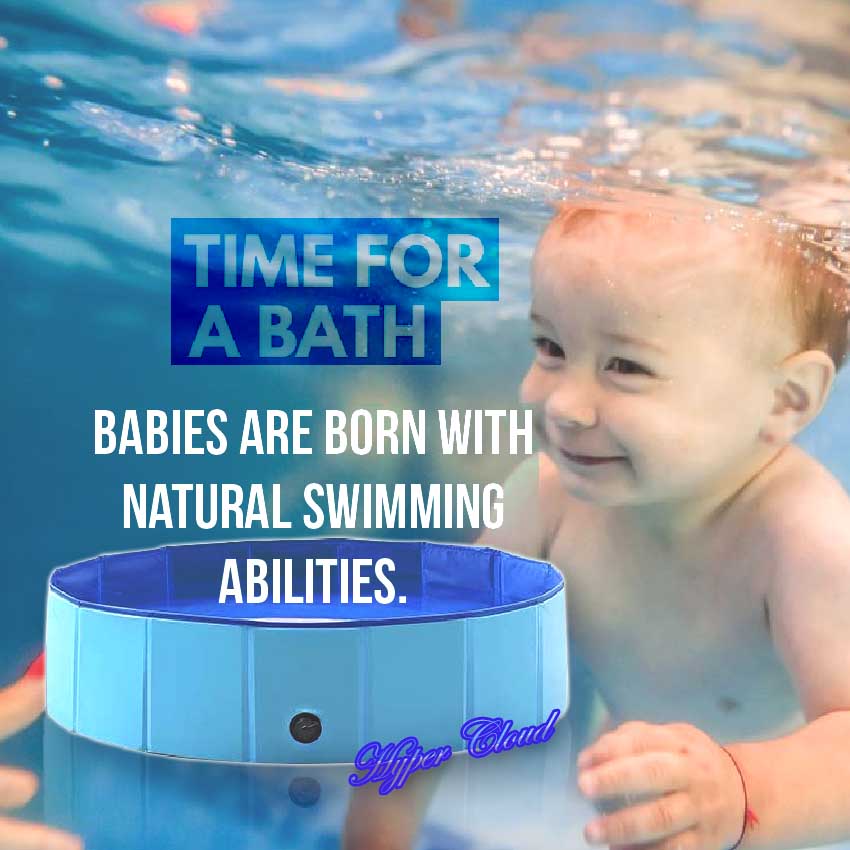 Safety Sturdy PVC อ่างอาบน้ำแบบพับเก็บได้  Bath Bathing ผู้ใหญ่-เด็ก สระว่ายน้ำ สปาอ่างอาบน้ำพับ อ่างอาบน้ำขนาดใหญ่ Foldable Swimming Paddling Pool Size S #60cm