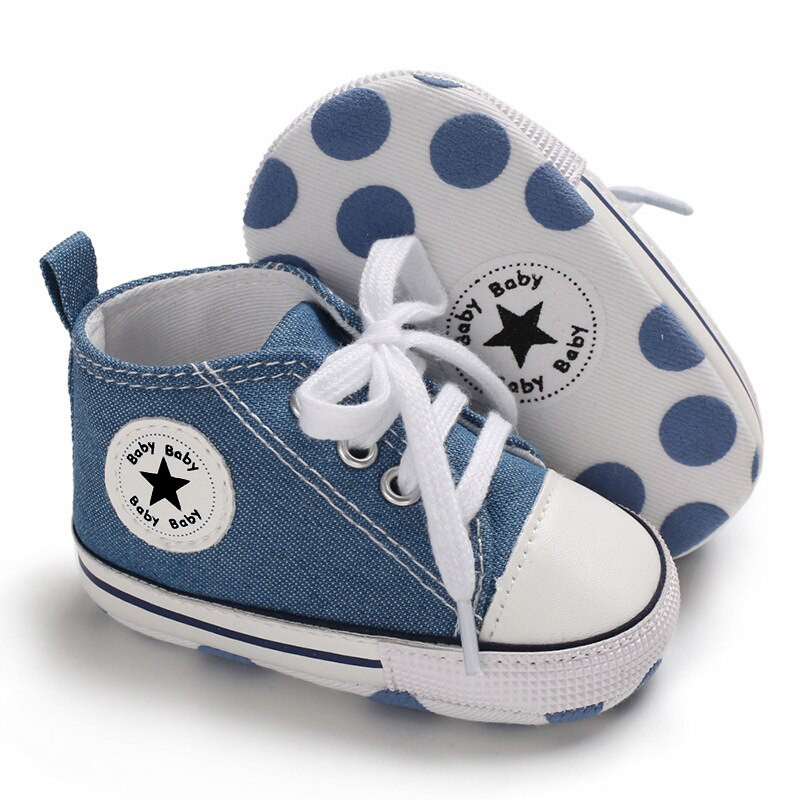 ใหม่!!! รองเท้าผ้าใบเด็ก  รองเท้าผ้าใบวัยหัดเดินเด็กทารกวัย 6-18 เดือน รองเท้า First Walkers