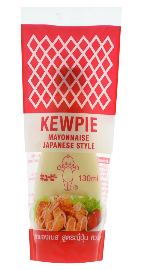 มายองเนส สูตรญี่ปุ่น สีแดง ตรา คิวพี 130 มล. Kewpie Japanese Mayonnaise 130 ml. ไม่เจือสี ไม่ใช้วัตถุกันเสีย ไม่มีน้ำตาล