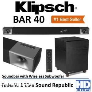 KLIPSCH Soundbar with Wireless Subwoofer รุ่น BAR 40