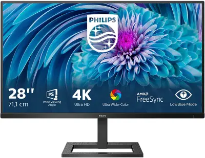 Philips 288E2A/67 - 28 Inch 4K (3840 x 2160 Monitor,60Hz, 4ms, IPS, AMD Freesync, Speakers, Flickerfree, HDM/DP
