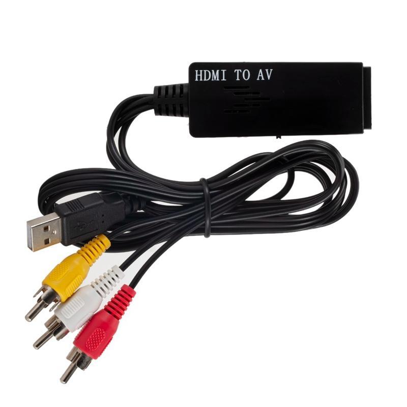 Bảng giá HDMI To RCa Cable, HDMI To AV CVBS Converter Adapter Cable, PAL/NTSC with USB Charging, Support 1080P 60Hz Source Input for HDTV and Projector Phong Vũ