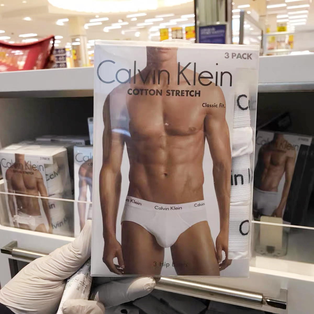 CK Man Briefs กางเกงในผู้ชาย ทรง ผ้าฝ้าย Calvin Klein Men's Underwear Cotton Briefs ของแท้ 1กล่อง 3 ตัว