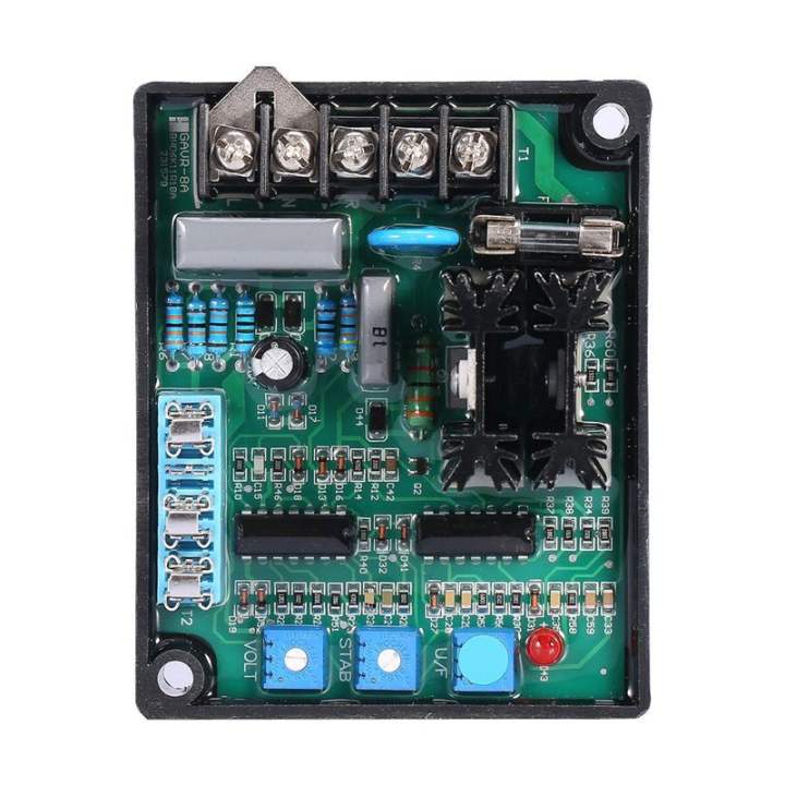 GAVR-8A Generator Voltage Regulator Universal AVR Generator Automatic Voltage Regulator with Under Frequency Protection; Soft Start Voltage Ramping