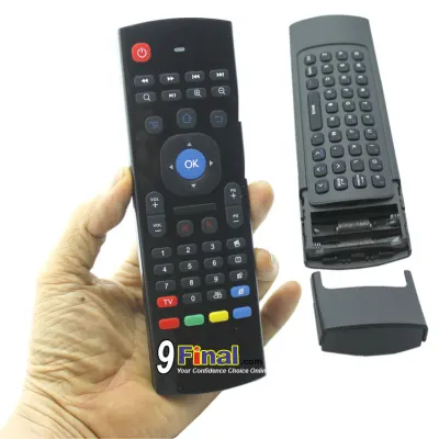 9FINAL Air Mouse, Fly Mouse, Wireless 2.4 Ghz Mini Keyboard MX3 + Remote Control สำหรับ android TV BOX