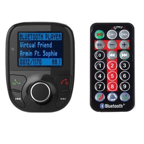 9Final Handsfree Bluetooth Car Kit Wireless LCD เครื่องเล่นMP3 ติดรถยนต์ FM Transmitter MP3 Player USB/SD