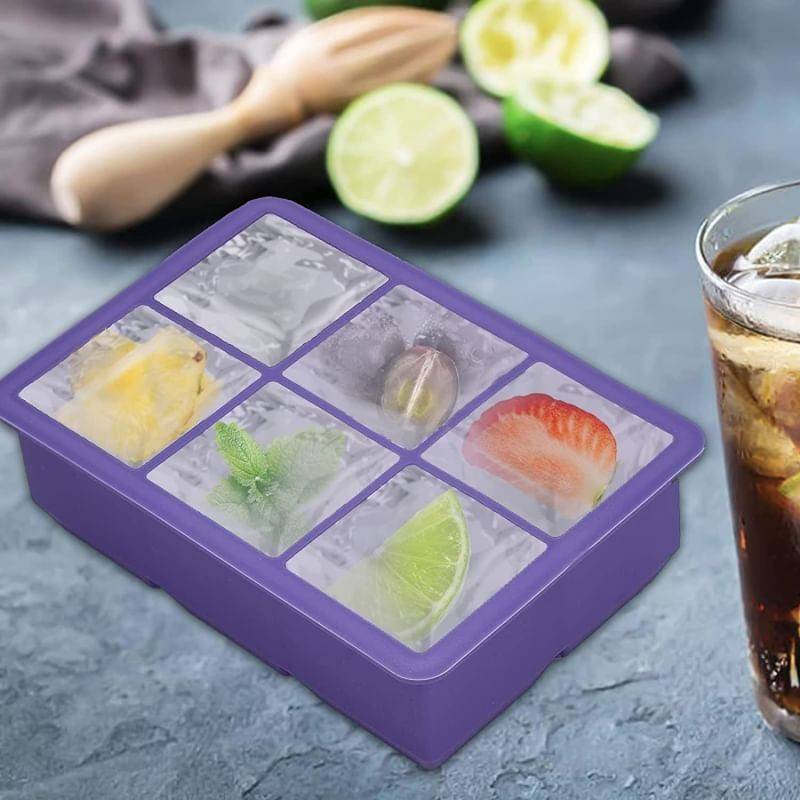 clubhousemall Ice blocks 6 silicone บล็อคซิลิโคนทำน้ำแข็งสี่เหลี่ยม