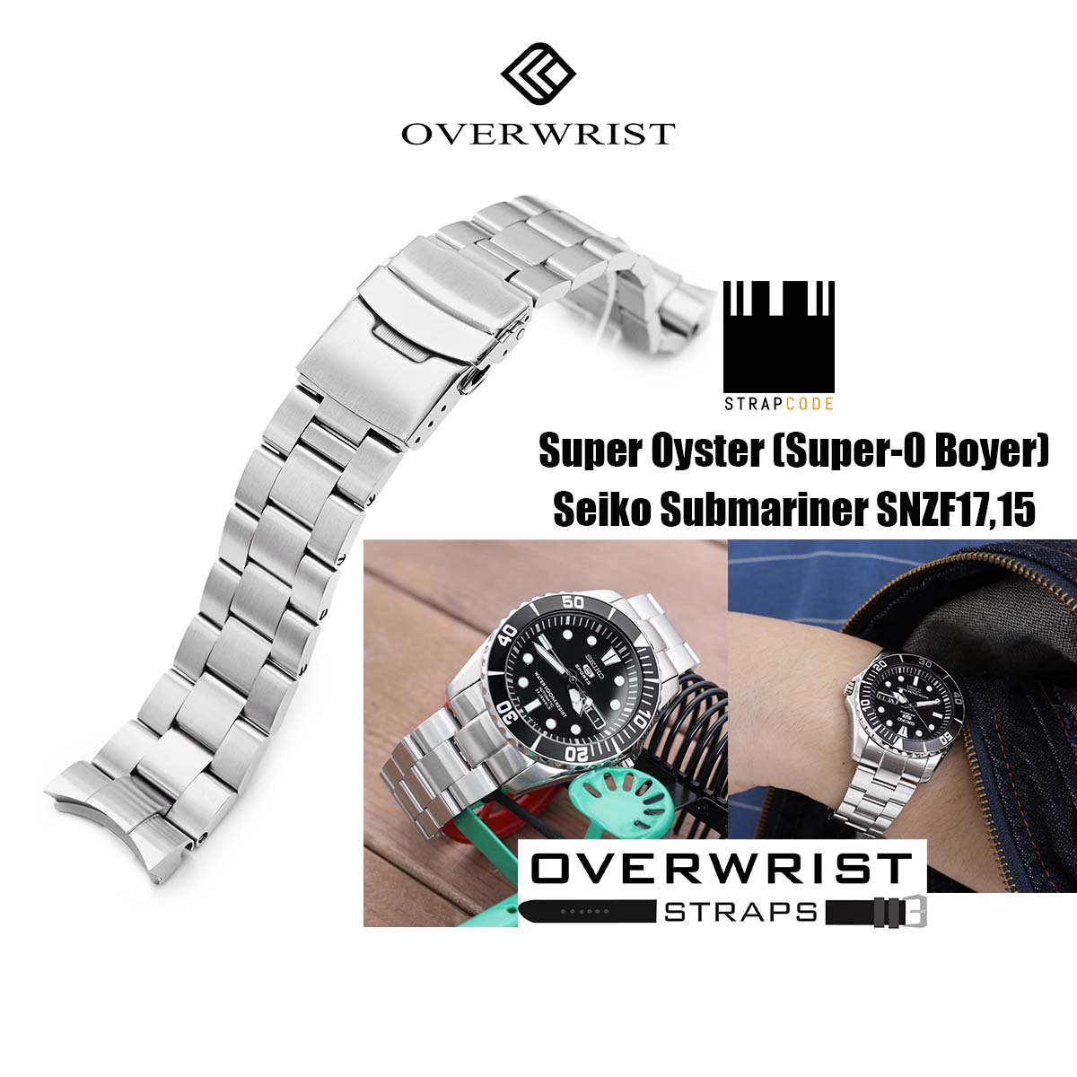 สายนาฬิกา OVERWRIST MILTAT STRAPCODE Super Oyster (SuperO Boyer) for