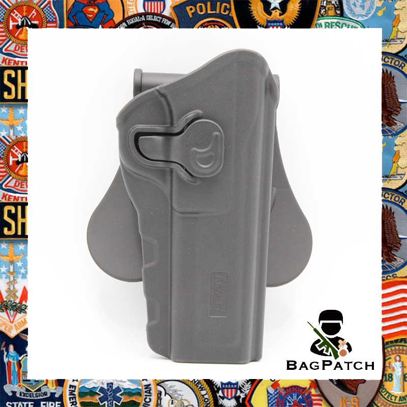 Bagpatch ซองปืน ยี่ห้อ Amomax ของปืน Browning Hi-Power สีดำ อุปกรณ์อะไหล่ปีนบีบีกัน สำหรับเล่น กีฬาประเภทยิง ปืนแอร์ซอฟต์ บีบีกัน ปืนลมอัดแก๊ส ปืนแอร์ซอฟต์  #00000253