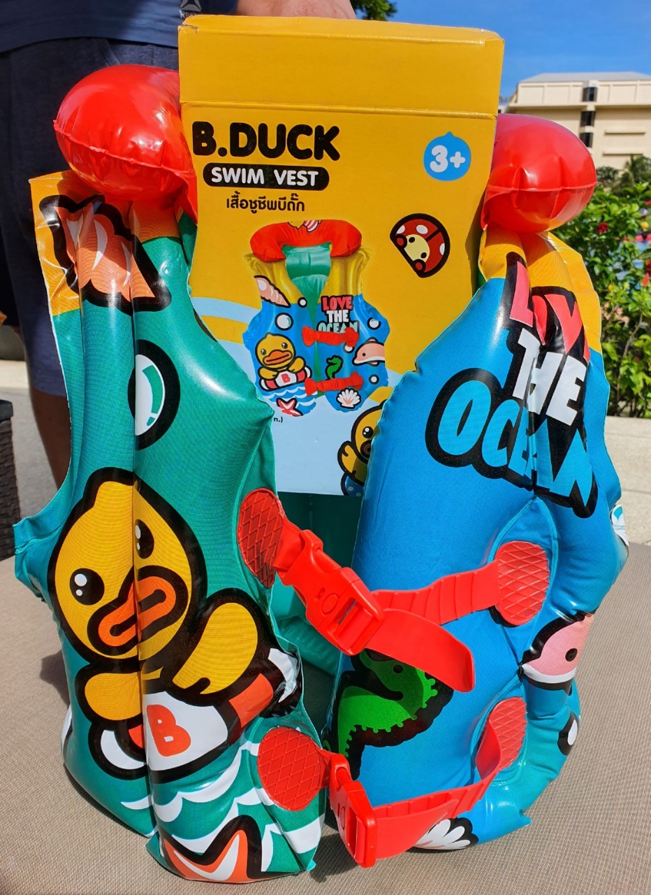 เสื้อชูชีพเด็ก #B.DUCK เป็ดน้อย อุปกรณ์ลอยตัวในสระน้ำ ขนาด46x51cm. สำหรับเด็กอายุ3ปีขึ้นไป
