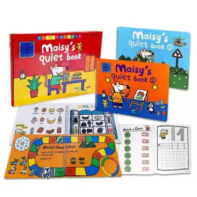 พร้อมส่ง !! SALE!! Maisy Quiet Book (SET A) 8 themes color, shape, shopping list