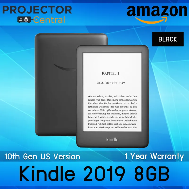 ภาพสินค้าAmazon Kindle 2019 (10 th Gen - US Version) Toreen Wi-Fi , 8GB With Built-in Front Light (Includes Special Offers) - Black จากร้าน Projector Central บน Lazada ภาพที่ 1