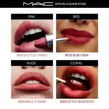 ภาพขนาดย่อของภาพหน้าปกสินค้าMAC Powder Kiss Lipstick 3G / แมค ลิปสติก Powder Kiss Lipstick - ลิปสติกเนื้อแมท ให้สีนุ่มฟุ้ง ติดทน ช่วยเคลือบริมฝีปากด้วยเนื้อสีที่ให้ความรู้สึกโรแมนติก จากร้าน M.A.C. บน Lazada ภาพที่ 6