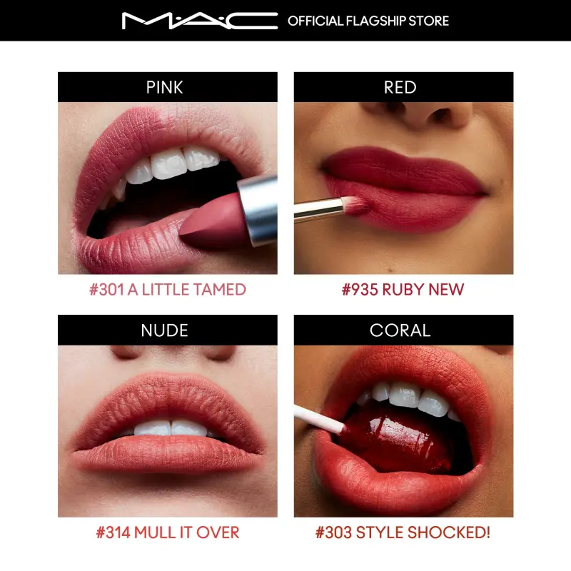 ภาพสินค้าMAC Powder Kiss Lipstick 3G / แมค ลิปสติก Powder Kiss Lipstick - ลิปสติกเนื้อแมท ให้สีนุ่มฟุ้ง ติดทน ช่วยเคลือบริมฝีปากด้วยเนื้อสีที่ให้ความรู้สึกโรแมนติก จากร้าน M.A.C. บน Lazada ภาพที่ 6