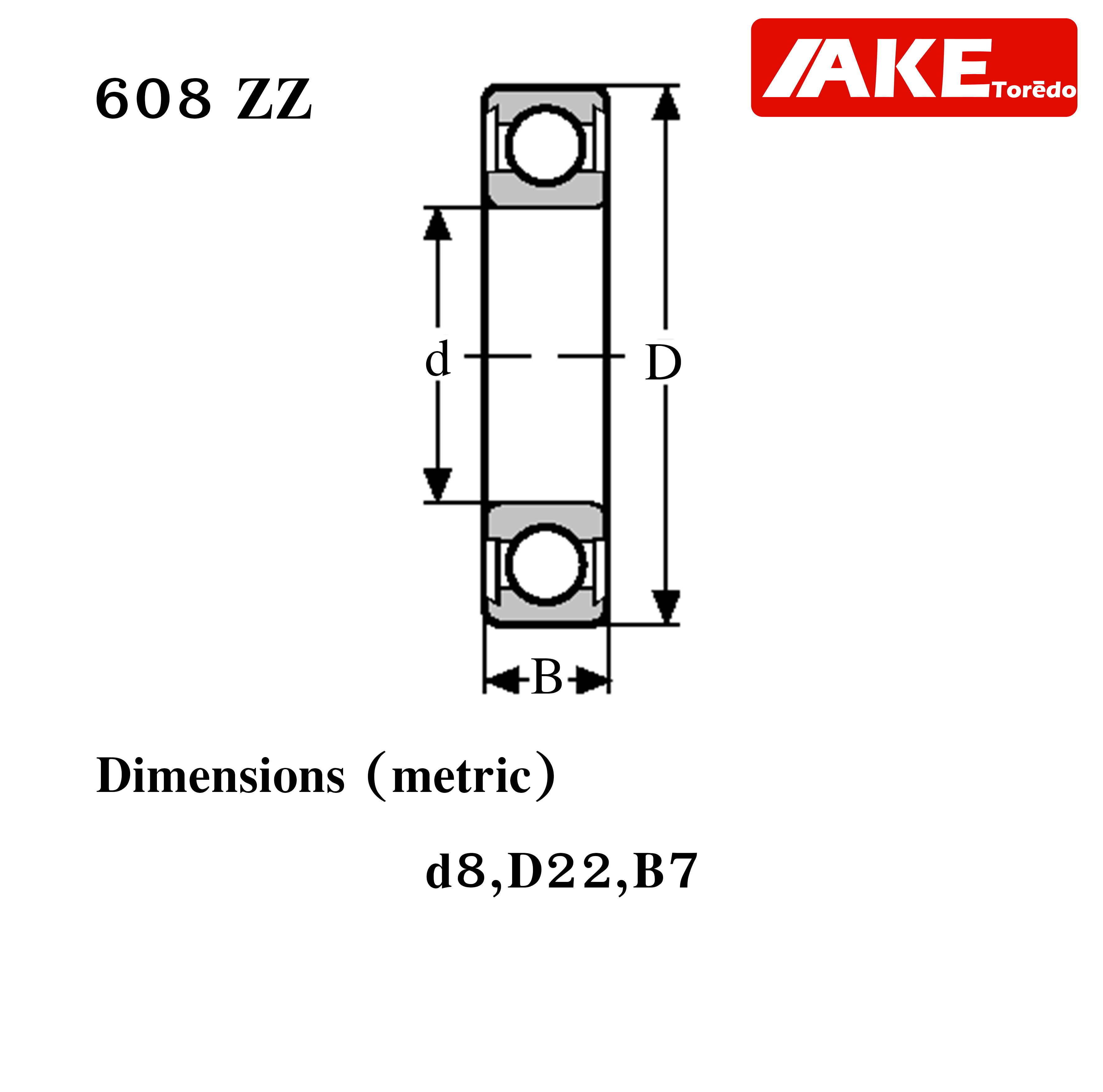 603Z 604Z 605Z 606Z 607Z 608Z 609Z ตลับลูกปืนเม็ดกลม ฝาเหล็ก 2 ข้าง ...