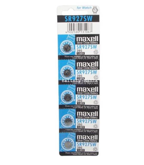 ถ่านกระดุม Maxell SR927SW 1แผง จำนวน 5 ก้อน - Puket Stores