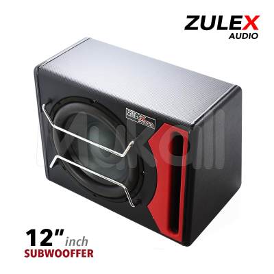 Zulex ตู้ลำโพงซับวูฟเฟอร์ 12 นิ้ว พร้อมแอมป์ ขยายในตัว Zulex ZB-128A กำลังขับ 800 วัตต์ (100w RMS) Zulex รุ่น ZB-128A