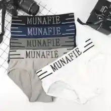 ภาพขนาดย่อของภาพหน้าปกสินค้ากางเกงใน กางเกงชั้นในชาย กางเกงในใส่สบาย กางเกงใน MUNAFIE รุ่น 3MNF จากร้าน Gengnai บน Lazada ภาพที่ 1