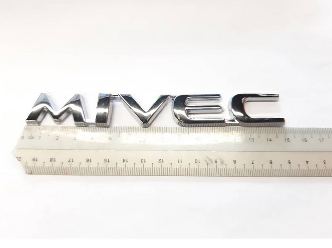 โลโก้ตัวอักษร มิแวค มิตซูบิชิ ติดด้านหลัง งานพลาสติก Mitsubishi Mivec ...