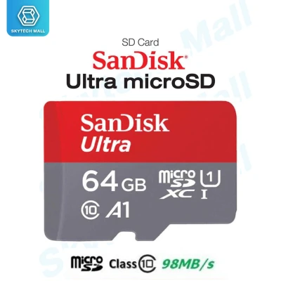 SanDisk / Kingston Ultra Micro SD Card 32 GB 80mb/s 533x Class10 (SDSQUNS) ใส่โทรศัพท์ กล้องวงจรปิด กล้อง IP รับประกันร้าน