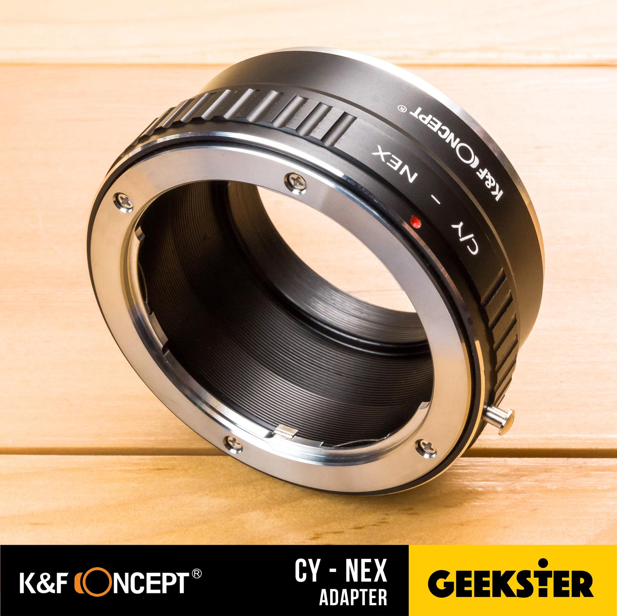 K&F CY-NEX Adapter แปลงเลนส์ Contax / Yashica ( CY Mount ) เพื่อเอามาใส่กล้อง Sony Mirrorless ( NEX / E / FE ) ( Lens mount adapter Mount CY For Sony ) ( เมาท์แปลง อแดปเตอร์ ) ( CY-NEX ) ( CY NEX / CY E / CY FE ) ( Geekster )