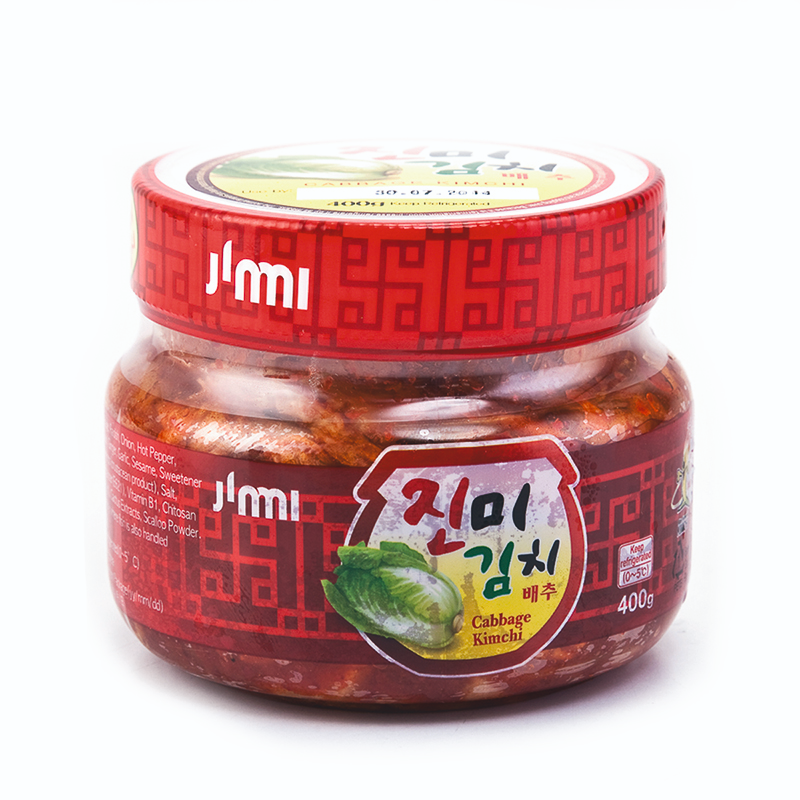 trendymall กิมจิผักกาดขาว 400 กรัม จินมี่ Cabbage Kimchi 400 g*1 korea สินค้าอุปโภคบริโภค ซอสปรุงอาหาร อาหารเกาหลี เครื่องปรุง กิมจิ ผักกาดขาว ผักดอง เกา