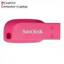 ภาพขนาดย่อของภาพหน้าปกสินค้าSandisk Cruzer Blade 16GB - Electric Pink (CZ50C-016GB35P) ( แฟลชไดร์ฟ usb Flash Drive ) จากร้าน LazMall Computer & Laptop บน Lazada