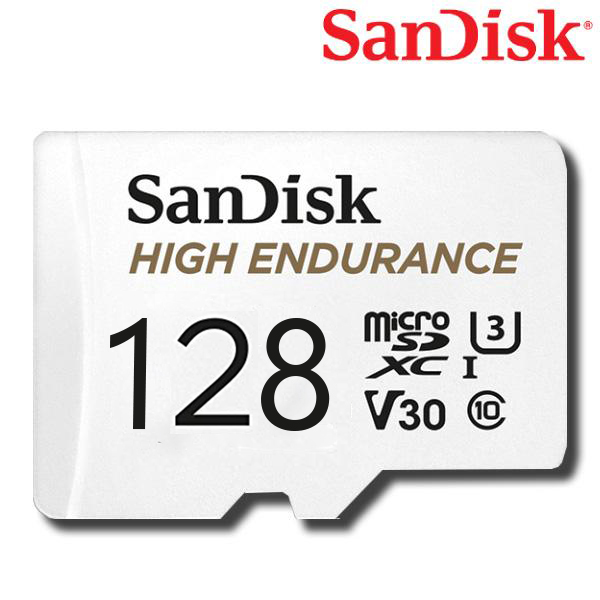 SanDisk High Endurance microSDXC Card ความเร็ว100MB/S ความจุ128GB Class10 สำหรับ กล้องติดรถยนต์ และ กล้องวงจรปิด (SDSQQNR_128G_GN6IA) เมมโมรี่การ์ด การ์ดหน่วยความจำ แซนดิส