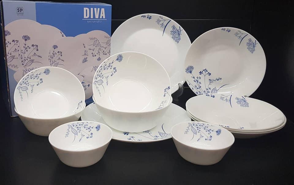 แนะนำ 12 ชิ้น รุ่นดีว่า ชุดอาหารจาน ชามเนื้อแก้วโอปอล สามารถเข้าไมโครเวฟได้ จานตื้น 10.5 นิ้ว,จานลึก 8.5 นิ้ว,ชาม 7.5 นิ้ว,ชาม 6 นิ้ว,ชามแบ่ง 4.5 นิ้ว - June Cooking Wares