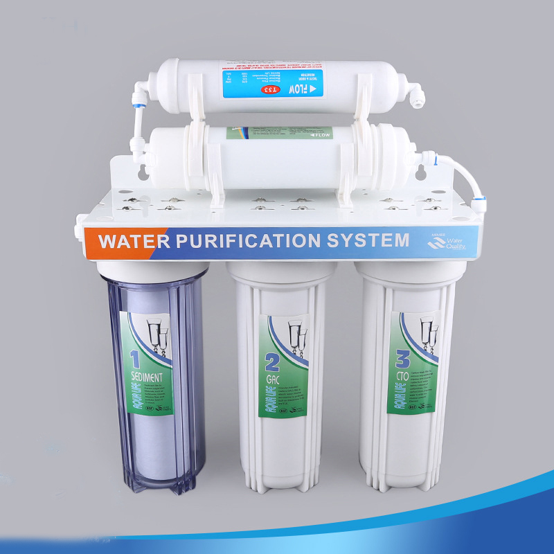 เครื่องกรองน้ำดื่ม 5 ขั้นตอน ใสสะอาด ดับกระหายคลายความเหนื่อยล้า Water Purifier 43 x 40 ซม. 滤水机