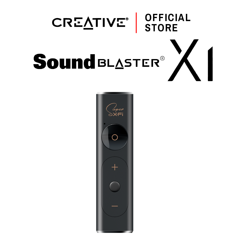 CREATIVE Sound Blaster X1 USB DAC และซาวด์การ์ดในระดับ Hi-res มาพร้อมกับ Headphone Amp และ Super X-Fi ราคา 2,824 บาท*ส่งฟรี