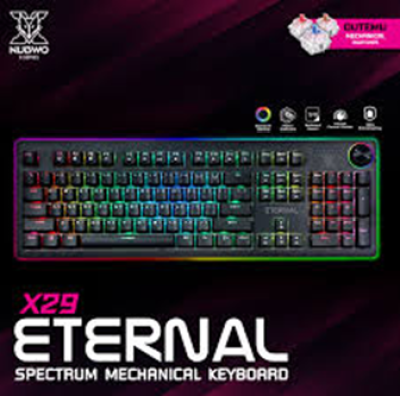 ดูภาพ NUBWO X29 Eternal Gaming Keyboard คีย์บอร์ดเกมมิ่ง ปุ่มแมคคานิคอล เพิ่มเติม NUBWO X29 Eternal Gaming Keyboard คีย์บอร์ดเกมมิ่ง ปุ่มแมคคานิคอล