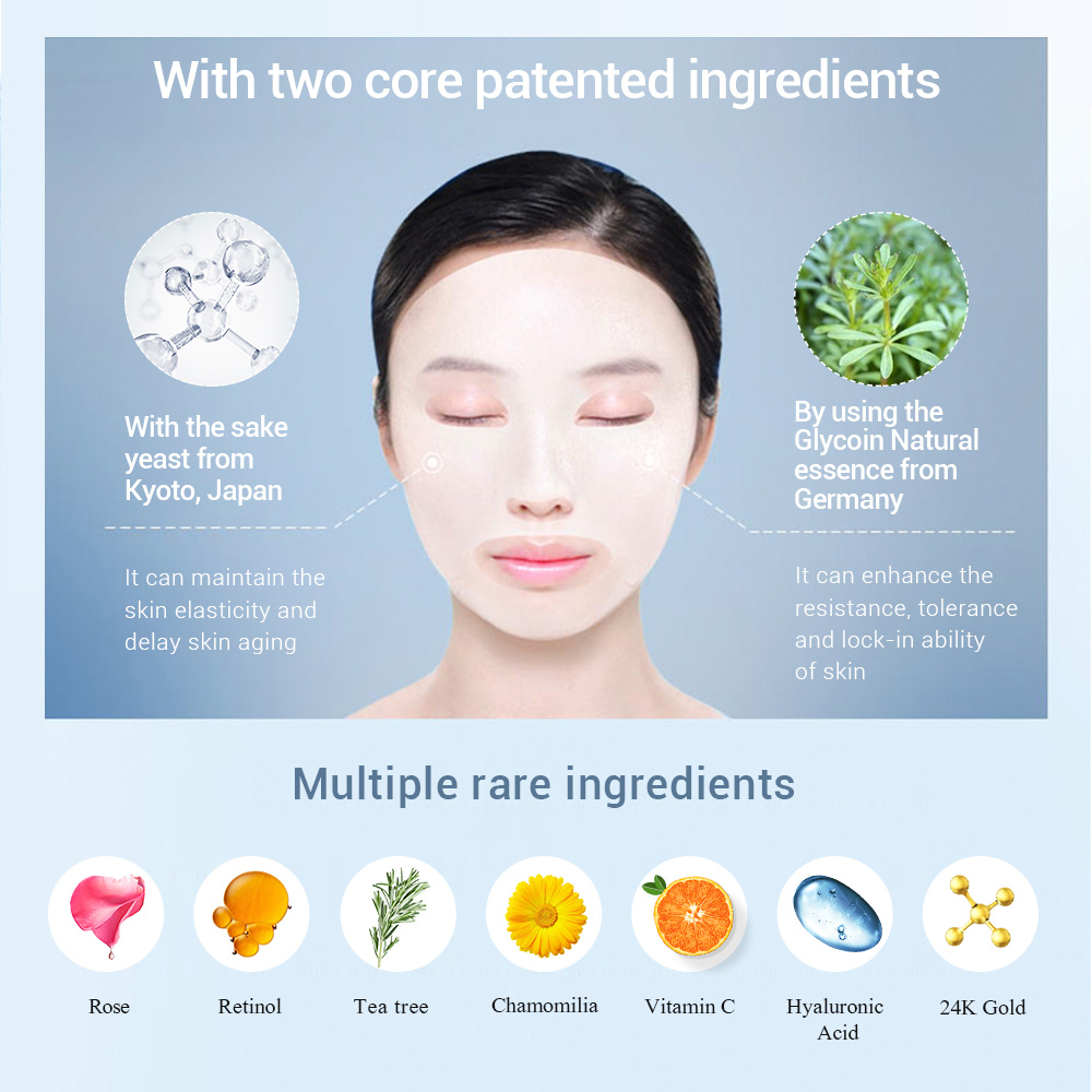 Breylee_Cosmetic แผ่นมาส์กหน้า ที่มาร์คหน้า บำรุงผิวหน้า 7 สูตร เพิ่มความชุ่มชื้น ปรับสภาพผิว ลดสิว ลดเลือนริ้วรอย ขาวกระจ่างใส 1 ชิ้น