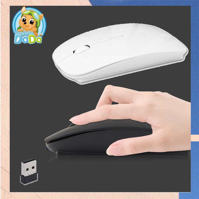 Wireless mouse เม้าท์ไร้สายพกพาสะดวก ขนาดเล็ก คลิกเสียงเงียบ แข็งแรงทนทาน