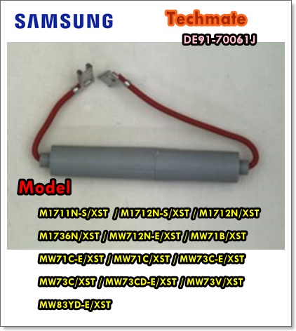 อะไหล่ของแท้/ฟิวส์ไมโครเวฟซัมซุง/SAMSUNG/ASSY H.V.FUSE;THV060T,5KV,650mA/DE91-70061J