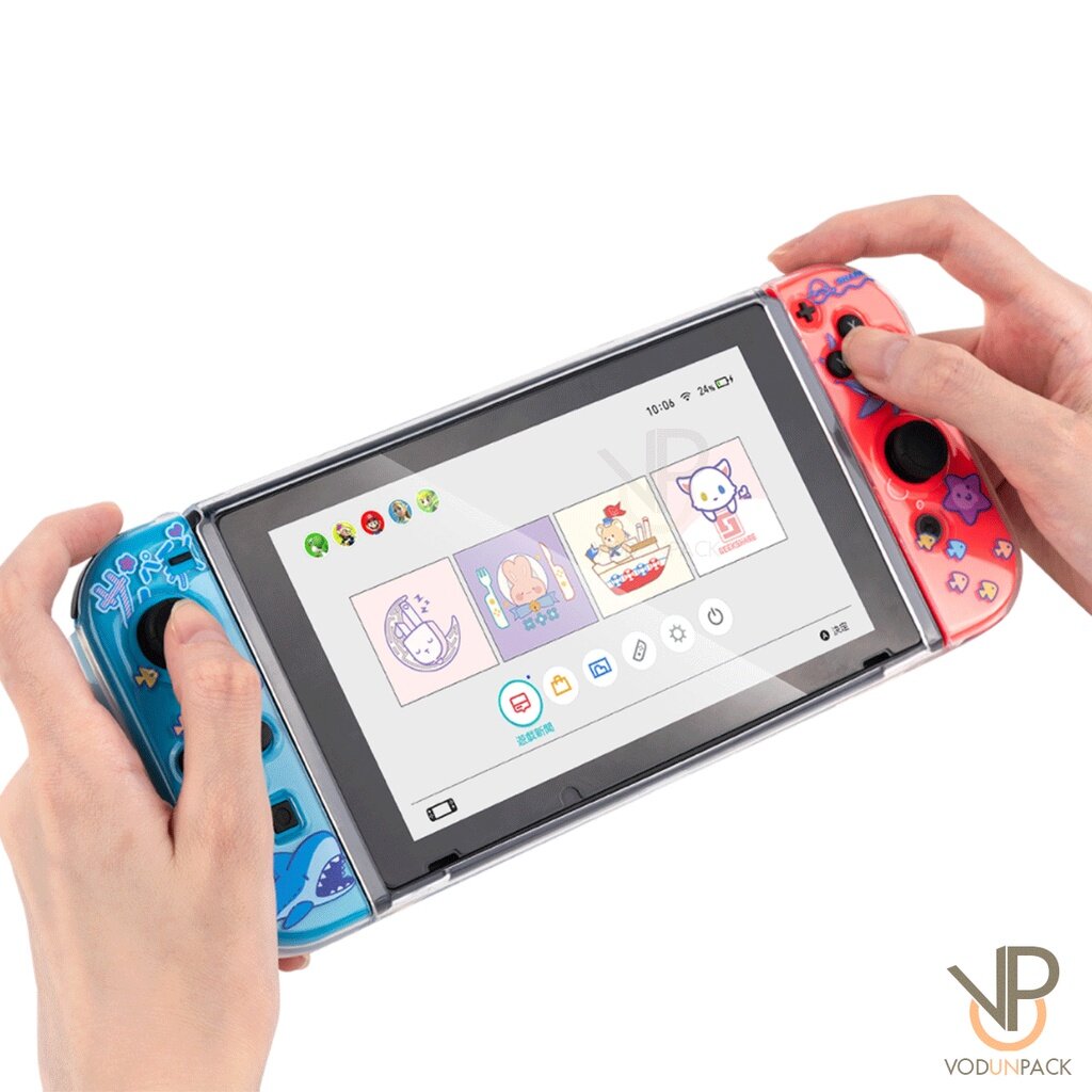 GeekShare TPU CASE เคสใส น้องฉลาม Nintendo Switch สกรีนลาย สุดน่ารัก เค ...
