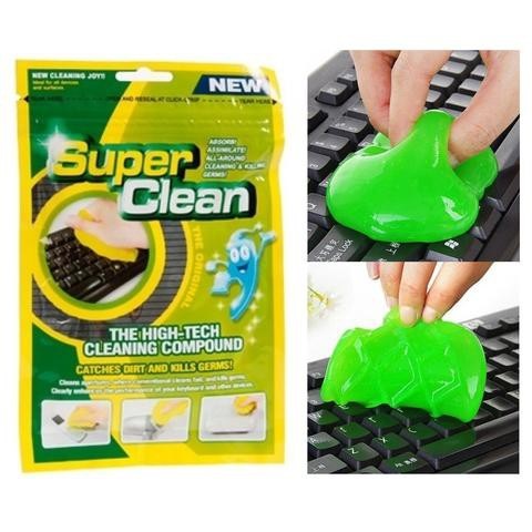 Super Clean เจลทําความสะอาด กำจัดฝุ่น - (สีเขียว)