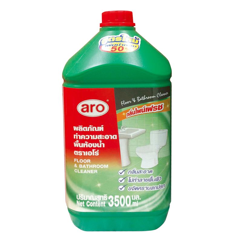 ARO TOILET CLEANING3500ML*1.เอโร่ ทำความสะอาดพื้นห้องน้ำ 3500 มล.
