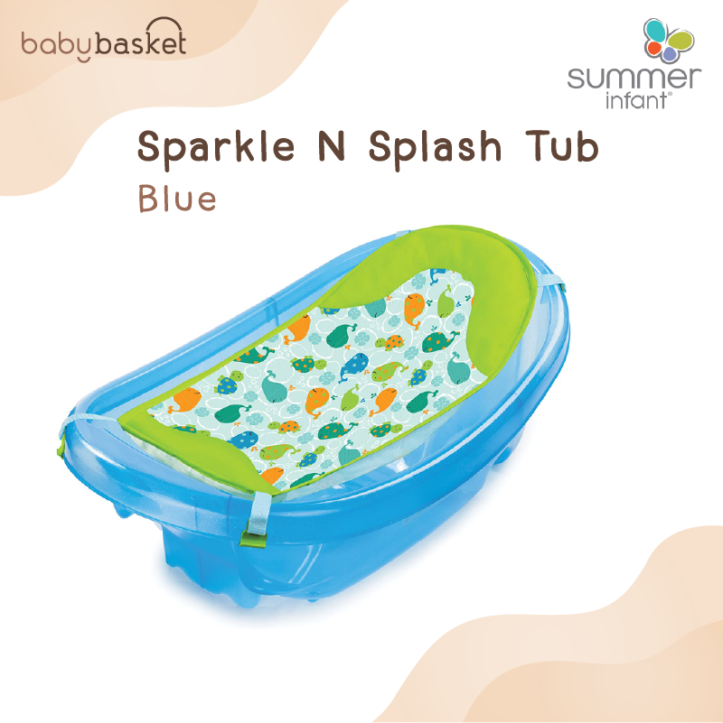 Summer อ่างอาบน้ำสำหรับลูกน้อย Sparkle N Splash Tub - Blue