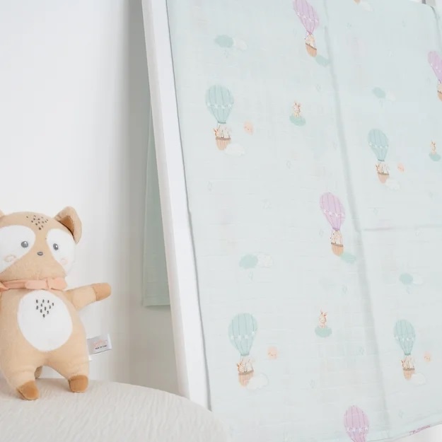 Sofflin Muslin Swaddle XLผ้ามัสลินใยไผ่ XL แพ็ค 1 ผืน พร้อมส่ง