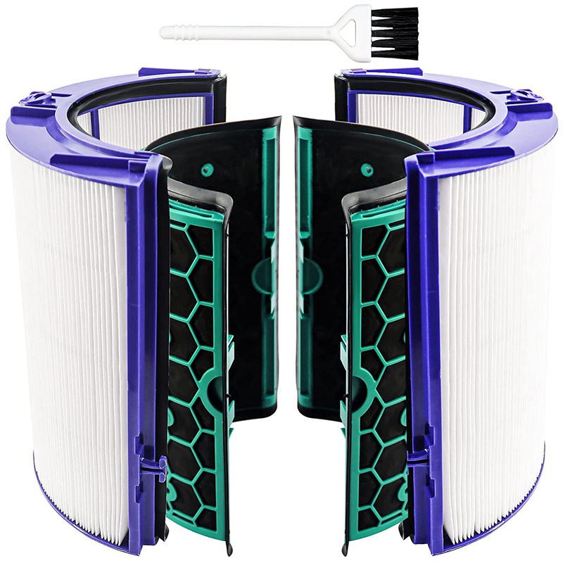 Replacement hepa filter for dyson hp04 tp04 dp04 tp05 dp05 air purifier glass hepa filter & activated carbon filter