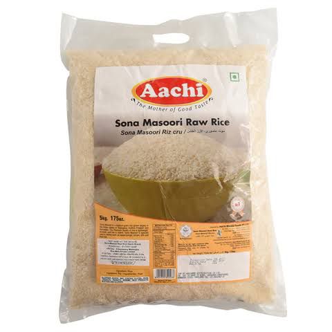 Sona Masoori Raw Rice 5kg ( Aachi Brand)