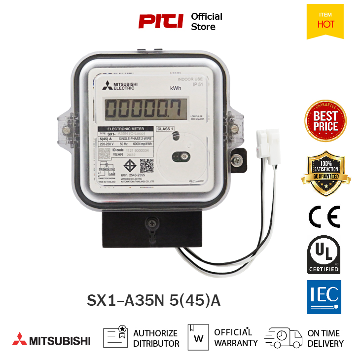 Mitsubishi Meter มิเตอร์อิเล็กทรอนิกส์ SX1A35N 5(45)1P2W Electronic